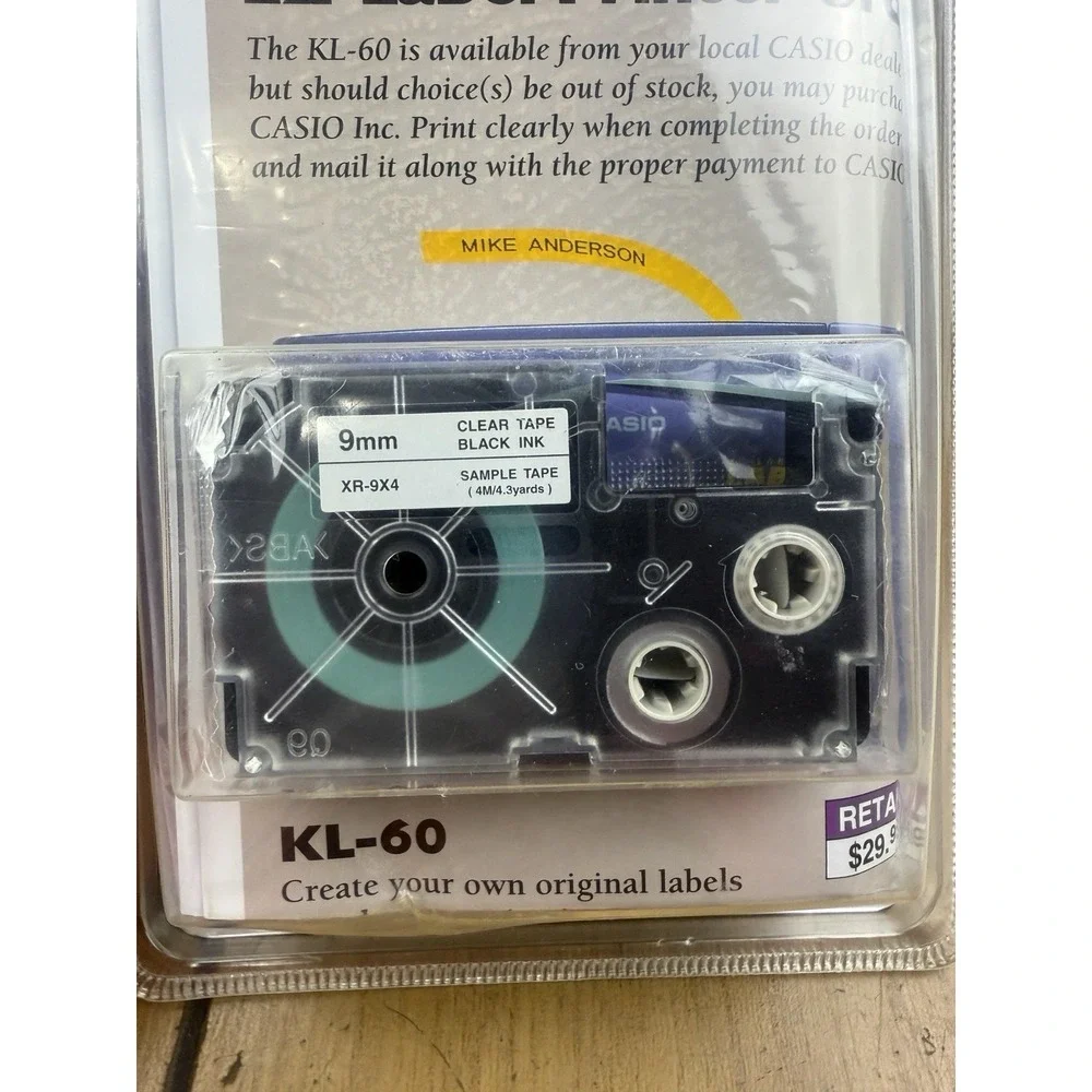 Casio KL-60L Label Maker Thermal Printer Compact System NIB Sealed‎